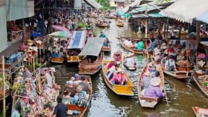 Les jolis marchés flottants de Bangkok
