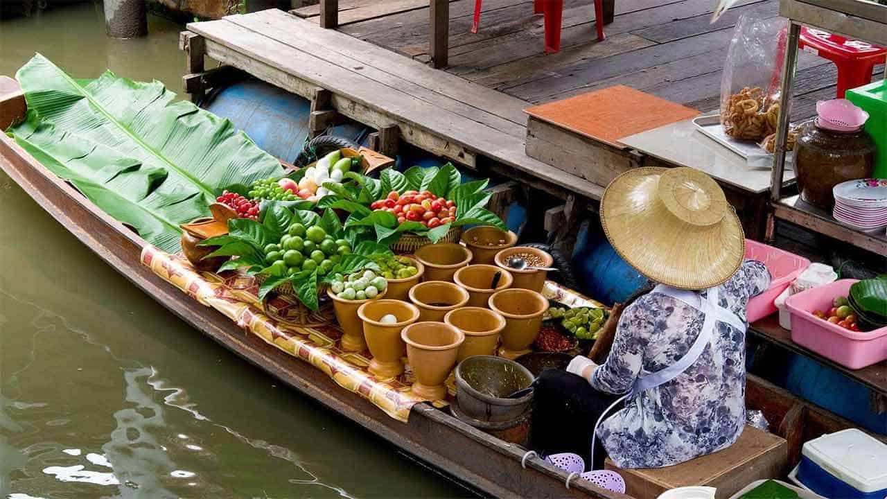visite marche flottant taling chan bangkok