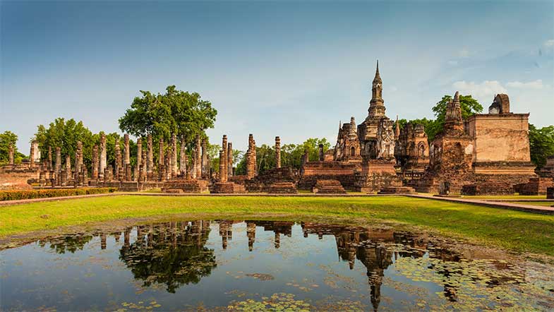 Wat Mahathat, dans le parc historique d'Ayutthaya