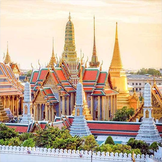 visite du grand palais et des temples de bangkok